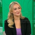 Kelly O’Grady’s black blazer on CBS Mornings