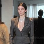 Kendel’s blazer and skirt set on The Kardashians