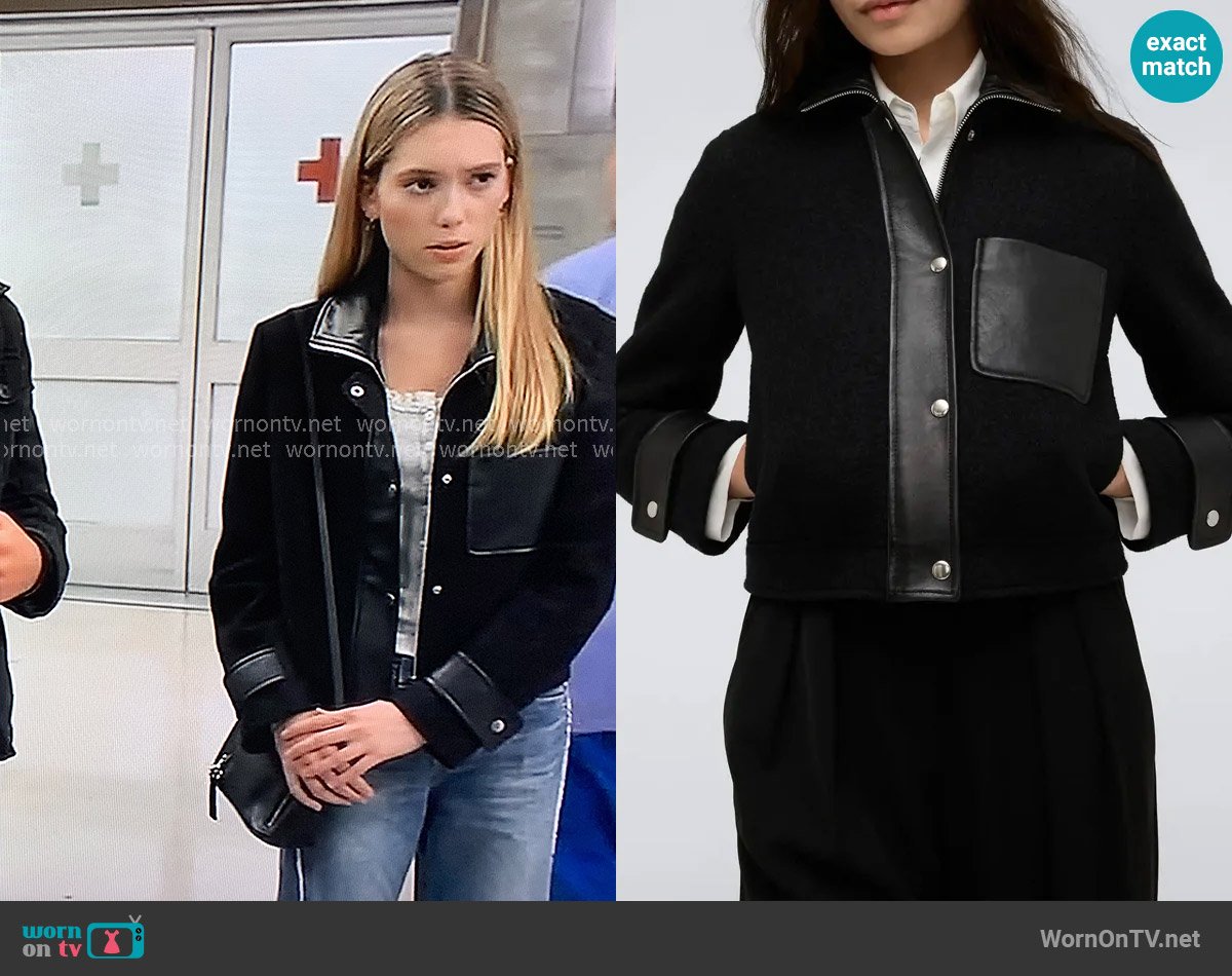 Kenneth Cole Wool Blend Crop Jacket