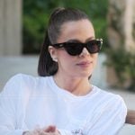 Khloe’s long sleeve tee and sunglasses on The Kardashians