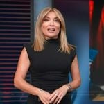 Kit's black mini dress on Access Hollywood