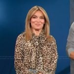 Kit’s leopard print blouse on Access Hollywood