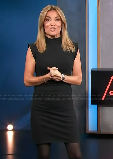 Kit's black mini dress on Access Hollywood