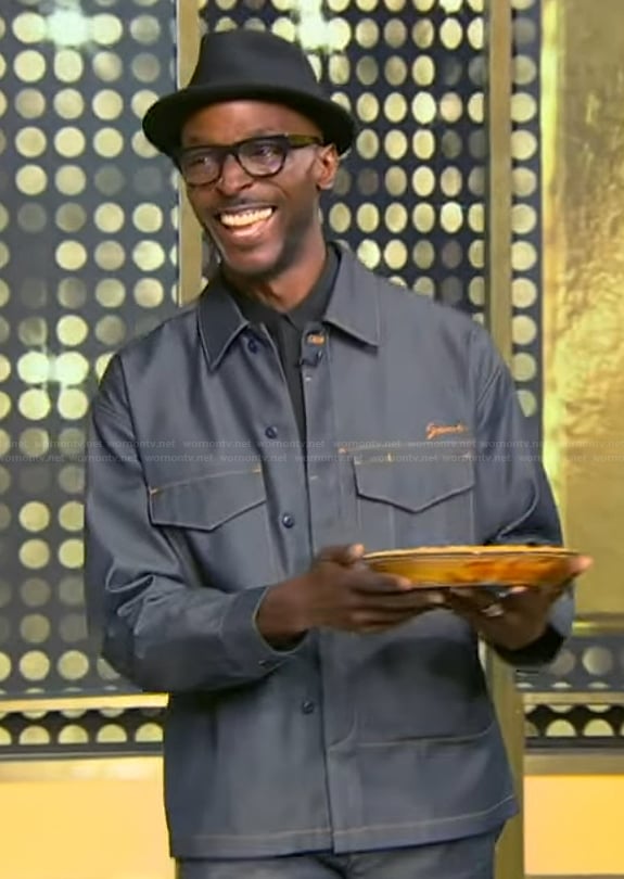 Kyler’s denim jacket on Tamron Hall Show