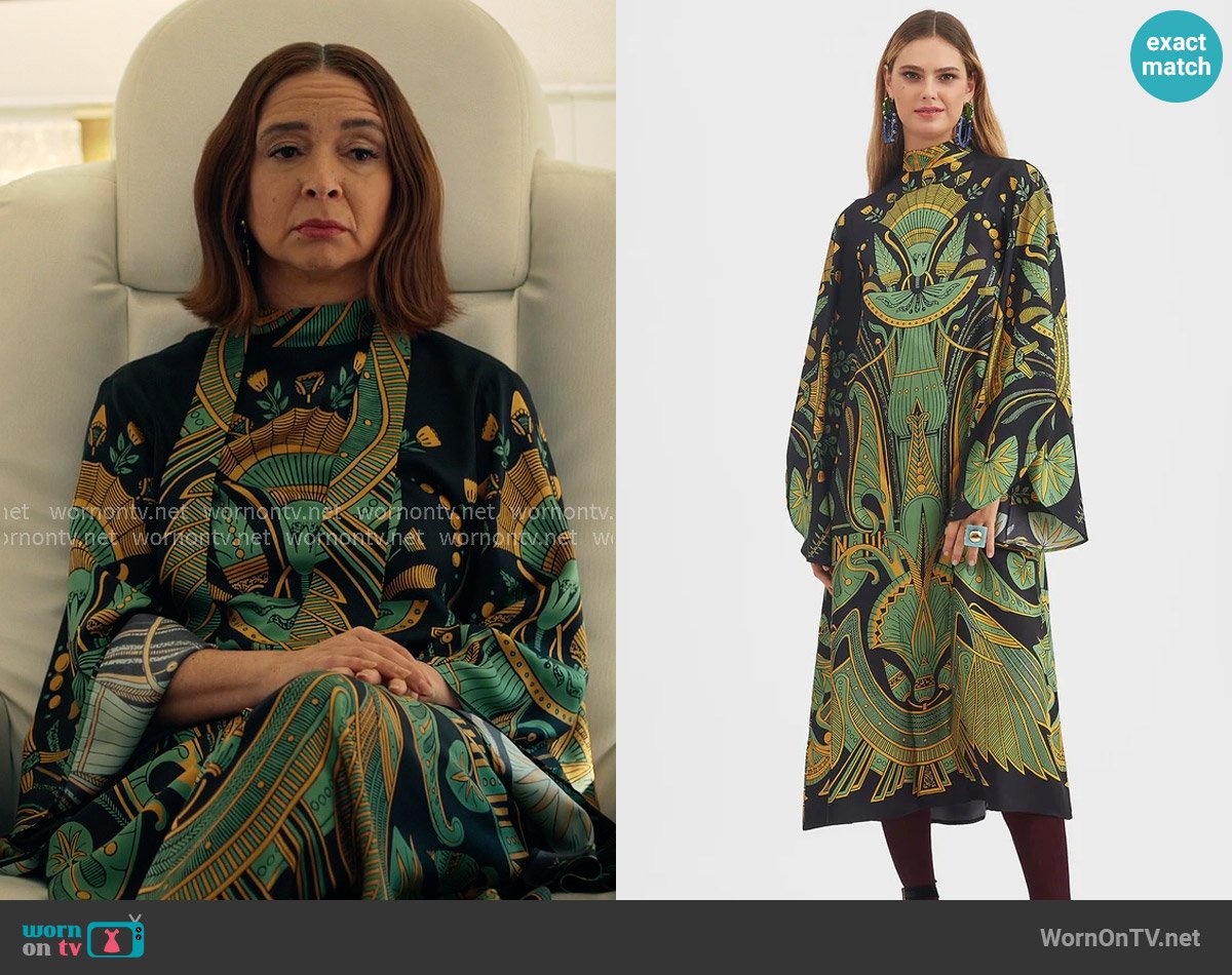 La DoubleJ Magnifico Midi Dress worn by Molly Novak (Maya Rudolph) on Loot