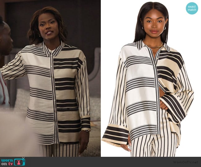 L'Academie The Katy Blouse worn by Vivian Banks (Cassandra Freeman) on Bel-Air