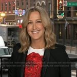 Lara’s white floral embellished dress on Good Morning America