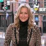 Lara’s leopard plaid blazer on Good Morning America