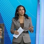 Laura’s houndstooth blazer and pleated skirt on Today