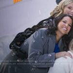 Laura’s grey embellished coat on Today