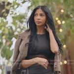 Layla’s black lace panel dress on The Secret Lives of Mormon Wives