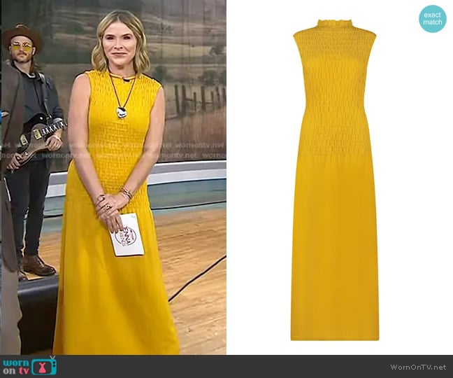 Jenna’s yellow smocked maxi dress on Today