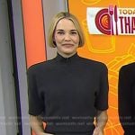 Leslie Bibb’s grey sweater mini dress on Today