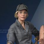 Leslie Bibb’s grey blazer and balloon wide leg pants on Today