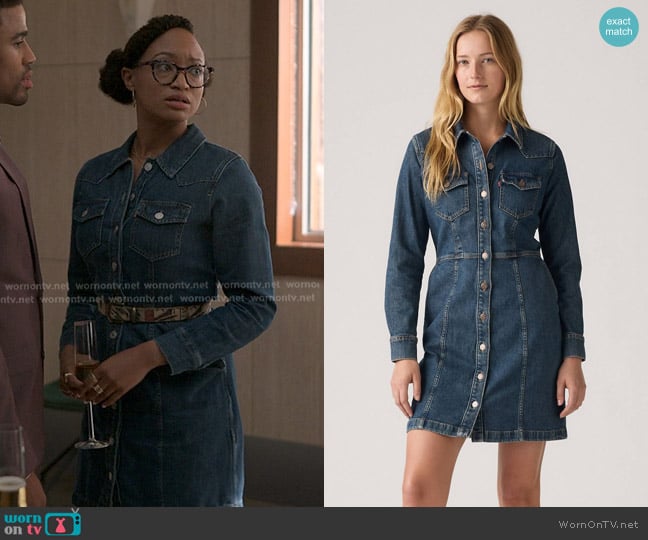 Levi's Flynn Western Dress worn by Kristin (Kiah Alexandria Clingman) on Reasonable Doubt