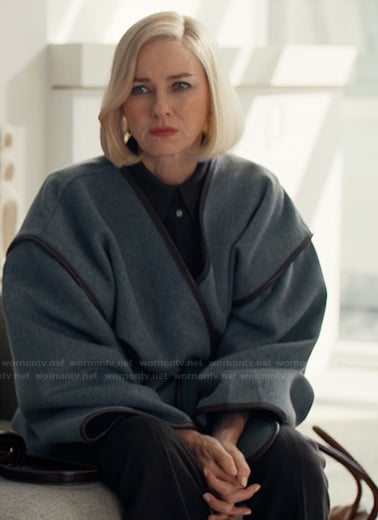 Liberty's gray piping trim jacket on Alls Fair