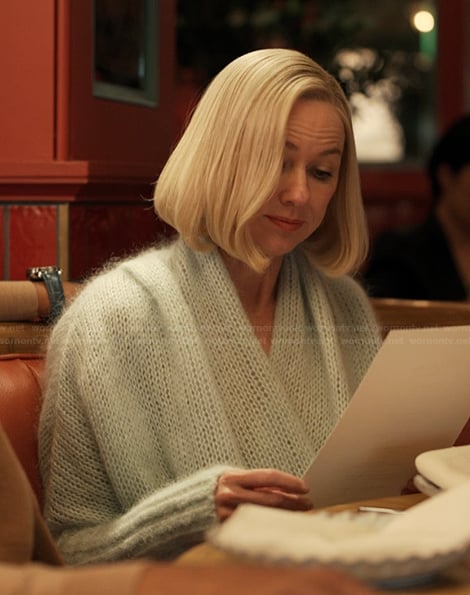 Liberty's wrap sweater on Alls Fair