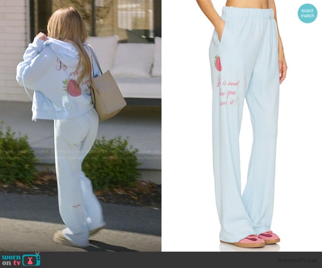 Life Is Sweet Waffle Sweatpant The Mayfair Group worn by Jessi Ngatikaura on The Secret Lives of Mormon Wives