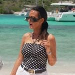 Lisa’s polka dot swimsuit on The Real Housewives of Salt Lake City