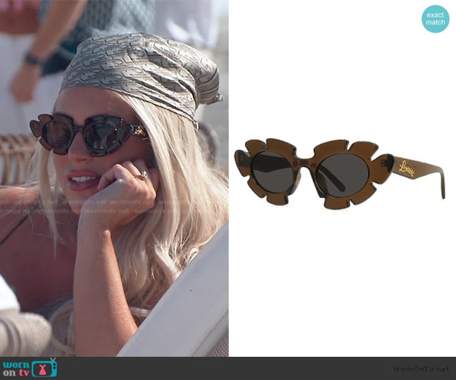 Loewe X Paula's Ibiza 47MM Flower Sunglasses worn by Madison LeCroy on Southern Charm