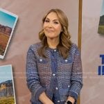 Lori’s blue knit jacket on Good Morning America