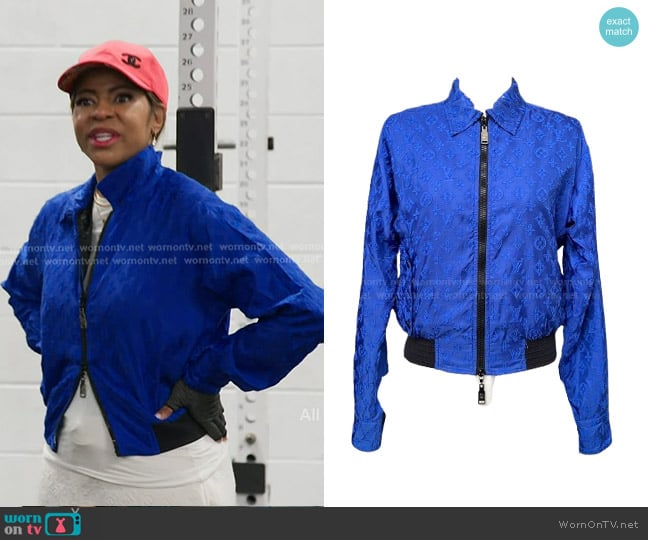 Louis Vuitton Monogram Zip Jacket worn by Mary Cosby on The Real Housewives of Salt Lake City