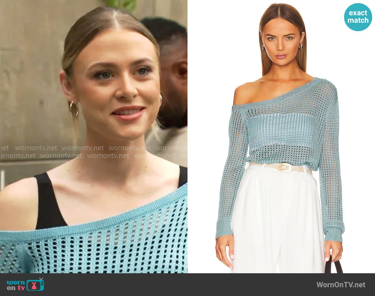LPA Leo Sweater worn by Claire Grace (Hayley Erin) on The Young and the Restless