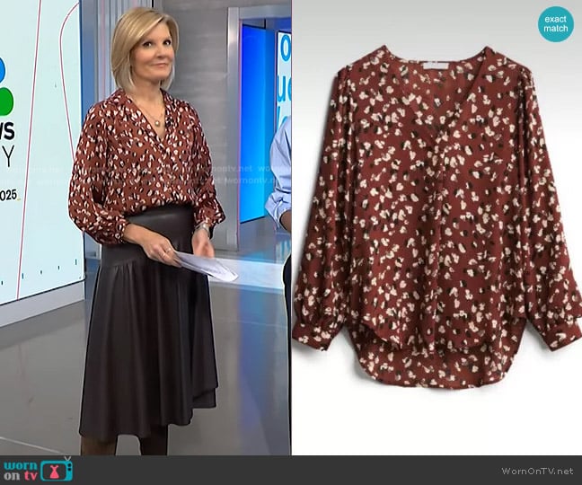 Lush Chantelli Top worn by Kate Snow on NBC News Daily