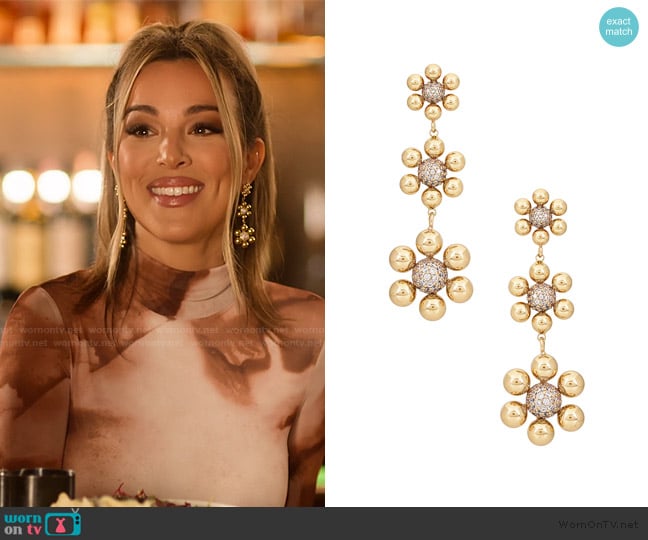 Luv AJ X For Love & Lemons Daisy Statement Earrings worn by Alex Halll (Alex Hall) on Selling the OC