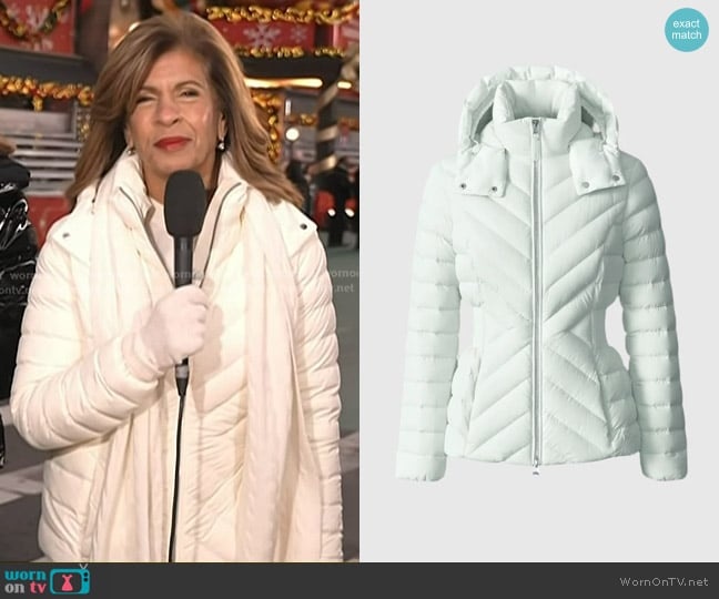 Hoda’s white down jacket on Today