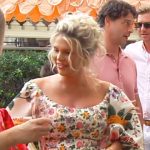 Madison’s white floral print dress on Southern Charm
