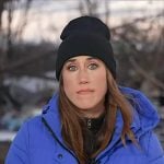 Maggie’s blue padded jacket on Today