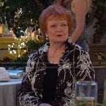Marie’s black embellished embroidered jacket on Days of our Lives