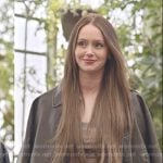 Mikayla’s swirl print side slit dress on The Secret Lives of Mormon Wives