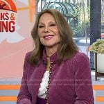 Marlo Thomas’s pink velvet jacket on Today