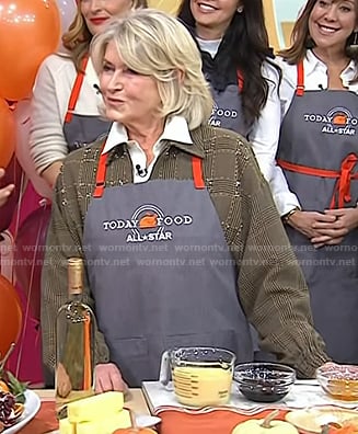 Martha Stewart’s brown plaid jacket on Today