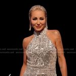 Mary’s silver embellished reunion dress on Selling Sunset