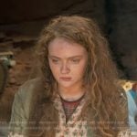 Max’s beige floral button down shirt on Stranger Things