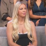 Mayci’s black contrast dress on The Secret Lives of Mormon Wives