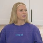 Mayci’s blue sweatshirt on The Secret Lives of Mormon Wives