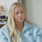 Mayci’s blue teddy jacket on The Secret Lives of Mormon Wives