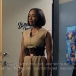 Mia's frayed trim dress on The Morning Show