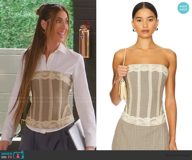 Miaou Libra Corset worn by Kaylee Ricciardi (Kaylee Ricciardi) on Selling the OC