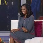 Michelle Obama’s red slingback heel pumps on Today