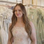 Mikayla’s floral print lace trim dress on The Secret Lives of Mormon Wives