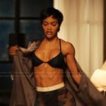 Milan’s blue lace briefs on Alls Fair