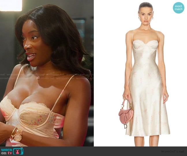 Mirror Palais Jardin Ballet Dress worn by Chelsea Lazkani on Selling Sunset