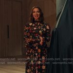 Molly’s floral maxi dress on Loot