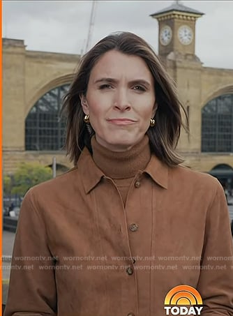 Molly’s beige suede jacket on Today