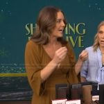 Monica’s brown maxi dress on Live with Kelly and Mark